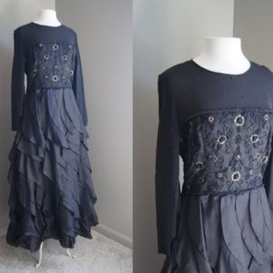 Vintage Carolina Herrera Evening Gown Dress